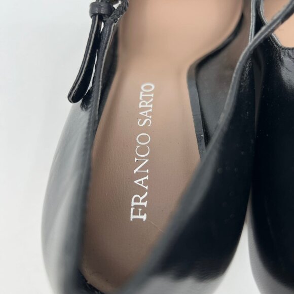 Franco Sarto Black Peep Toe Mary Jane Wedges | Size 10.5 - Picture 3 of 9